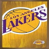 Лос Анджелис Лейкърс-Плакат С Лого, 22.375 34