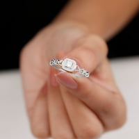 Инфинити годежен пръстен с диамант за жени, дизайнерски диамантен пръстен в злато, Стерлингово Сребро, САЩ 4.00