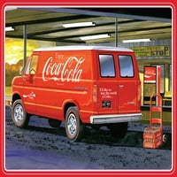 АМТ умения модел комплект Форд Доставка Ван с бутилки щайги & Вендинг машина Кока-Кола по умален модел