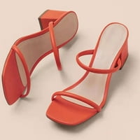 Клинови сандали за жени летен площад с чехли модни секси универсални сандали жени оранжеви 39