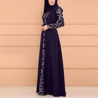 Жени рокли Кафтан арабски джилбаб абая дантелена рокля макси рокля