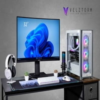 Velztorm Friga Custom Built Gaming Desktop, WiFi, USB 3.2, HDMI, порт на дисплея, Win Pro)