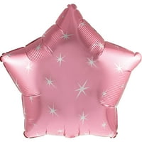Sparkle Stars - Pink Foil Mylar Balloon - Доставки за парти за парти
