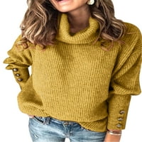 Юлисми за жени ежедневни разхлабени склонени пуловер плюс размери блуза върхове