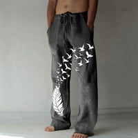 Pedort Men's Fashion Sport Pants Мъжки длъжни панталони спокойни плюс размер тъмносив, xl, xl, xl