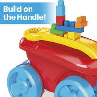 Bloks Fisher- Blue Block Bucking Wagon Building играчка за малко дете