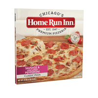 Хоумрън ин класическа наденица и пеперони замразени парти пица, Хелоуин закуски, доматен сос, 31оз