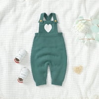 Бебе плета ромпер памук без ръкави за без ръкави момче момиче дрехи сърдечен модел пуловер дрехи бебешки комбинезон бебешки дрехи