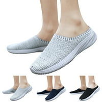 DMQUPV модни обувки за маратонки за мъже мода проста солидна мрежа дишаща удобна и лека мъжка маратонка TechninoSportshoe Blue 11