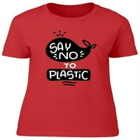 Пластмасово замърсяване на тениска жените -раземи от Shutterstock, женски голям