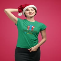 Гангстерна обвивка Коледна подарък жени Кели Зелена тениска, женска среда