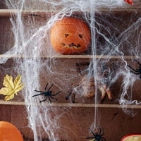 Хелоуин декорация паяжина с паяк разтегливи паяжини