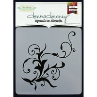 Donna Downey Signature Stencils 8.5 x8.5 -процъфтяване 1