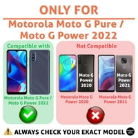 TalkingCase тънък тънък капак на калъфа, съвместим за Motorola Moto G Pure G Power, Panda Panda от сладолед, лек, гъвкав, мек, САЩ
