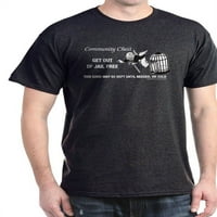 Cafepress - Monopoly Излезте от затвора безплатна тъмна тениска - памучна тениска