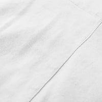 Клирънс върхове за дамски модни качулки Плътен цвят Дълги ръкави памук бельо риза в-врата блуза върхове