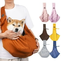Животни кръстосано тяло регулируемо куче прашка с джоб безопасност кука свободни ръце домашен любимец чанта Дишаща малка рамото на открито пътуване преносима чан