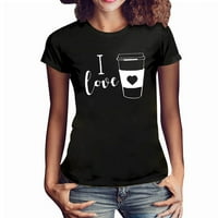 Njoeus ризи за жени ризи за жени модерни жени плюс размер секси любовна чаша риза за печат с къс ръкав тениска блуза върхове с къс ръкав риза жени жени