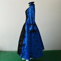 Clearance дамска рокля с къс ръкав готически ретро флорални печат рокли плюс размер официални рокли