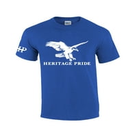 Heritage Pride Flying Eagle Outdoors Мъжки тениска с къс ръкав Графичен тий-античен крал-малки