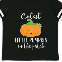 Inktastic Halloween най-сладка малка тиква в Patch Gift Toddler Boy или Thddler Girl тениска