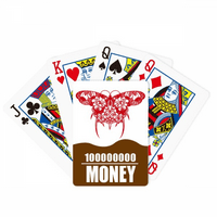 Китайски хвърчил в червен покер игрална карта забавна ръка