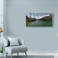 Търговска марка изобразително изкуство 'планински Рустик Норвегия 4' платно изкуство от Мачей Дуцински