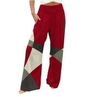 Lilgiuy Fashion Women's Commethile Printed High Toist Leisure Pants Sweatpants Yoga Pants for Camping Climbing