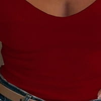 Жени блуза дантела с къс ръкав тениска студено рамо v върхове на шията тениска