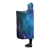 Galaxy Stars качулка одеяло носимо одеяло удобно качулка за хвърляне на качулка