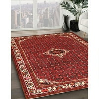 Ahgly Company Indoor Rectangle Traditional Gold Brown Persian Area Rugs, 3 '5'