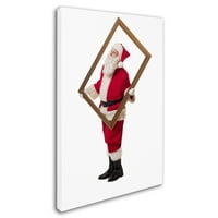 Изобразително изкуство 'Дядо Коледа-рамка-14013' платно изкуство от Ед Уилър