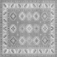 Ahgly Company вътрешен правоъгълник Геометрични сиви традиционни килими, 5 '7'