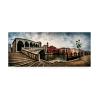 Изящно изкуство на търговска марка 'Rialto - Grand Canal Panorama' Canvas Art by Danny Head