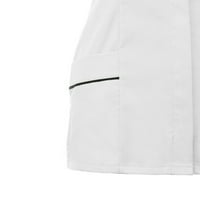Плюс размер върхове за жени Защитни дрехи Тениска на тениска на тенис 2xl бяла униформа Клиника грижи