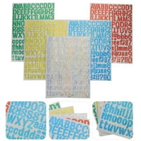 Листове от холографски буквени стикери самозалепващи се лъскави азбучни стикери Направи си DIY декали