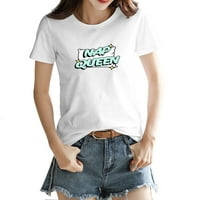 Графична тениска за забавен лозунг за жени - мек памук, стилен и удобен
