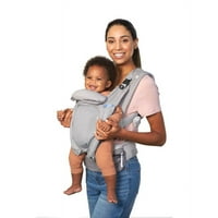 Инфантино в сезона-слой ергономичен бебешки носител, 4 позиция, 8-40 фунта, унисекс, сиво