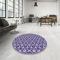 Ahgly Company Indoor Square Marketed Bright Lilac Purple Area Rugs, 7 'квадрат