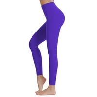 Ойюз йога панталони за жени стегнат Висока талия разтеглив панталони Плътен цвят Фитнес Фитнес тренировка гамаши