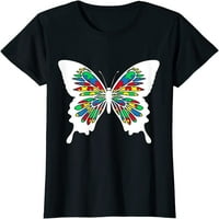 Пеперуда пеперуди Пъзел готино подарък модел ежедневен екипаж на тениска