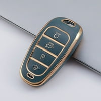 За Hyundai Kona Santa Fe Button Button Remote Smart Key FOB CASE COVER