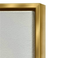 Ступел индустрии всяко семейство има история металик злато рамка плаващо платно стена изкуство, 16х20