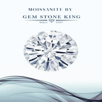 Gem Stone King Sterling Silver's Ring Ony Moissanite