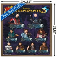 Disney Descendants - Grid Wall Poster, 22.375 34