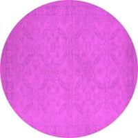 Агли Компания Закрит Кръг Ориенталски Розово Индустриална Зона Килими, 6 ' Кръг