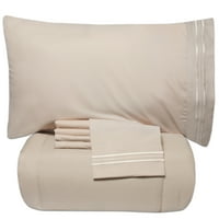 Луксозно легло-В-А-чанта надолу алтернативен утешител и лист Комплект-Крем-близнак КСЛ