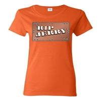 Wild Bobby Rip Jerry Springer 90 -те телевизионно токшоу водещ известни хора дамски графичен тройник, оранжев, среден