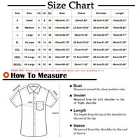 Мъжки плюс размер ризи Просвещение мъже Небрежни не-позициониращи печатни копчета плаж Beark Turndown риза с къс ръкав блуза