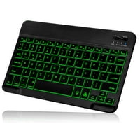 U Лека ергономична клавиатура с фонова RGB светлина, много устройство Slim Arfangeable Keetob
